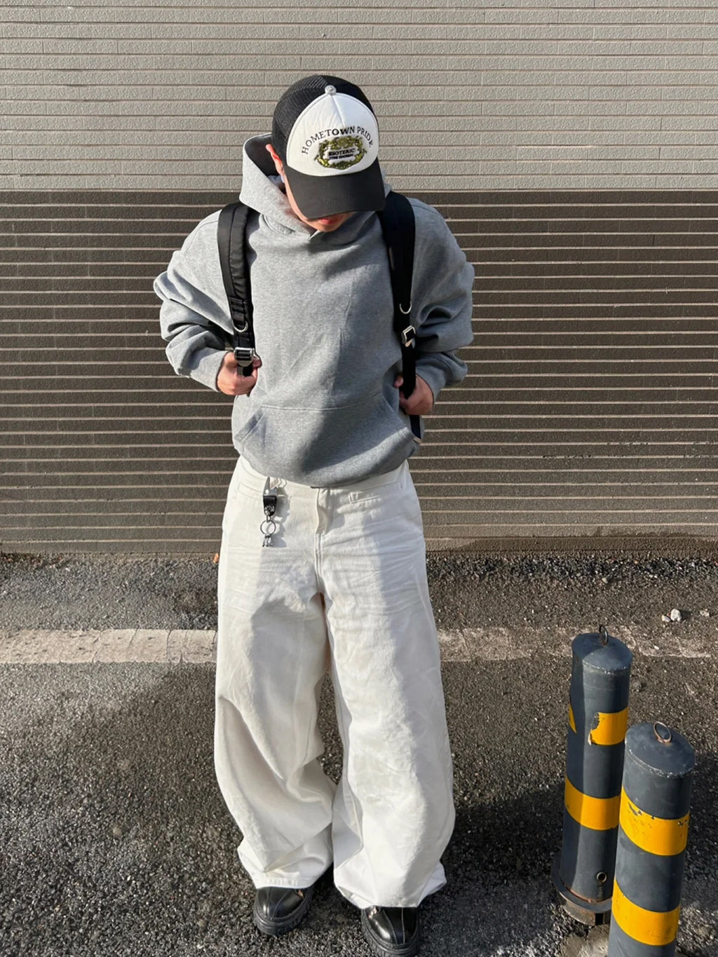 Loose-fitting casual wide-leg jeans