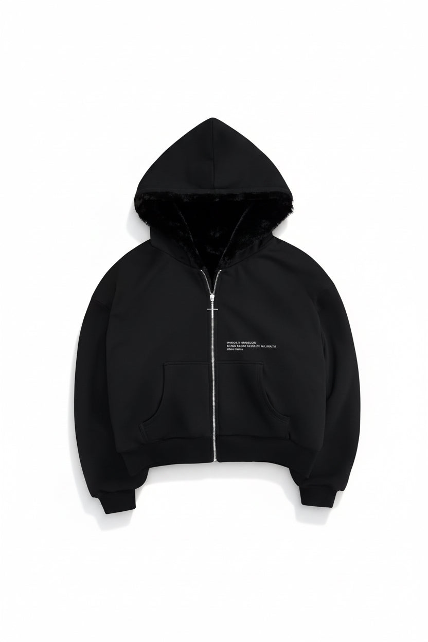 RETRO LEOPARD ZIP HOODIE