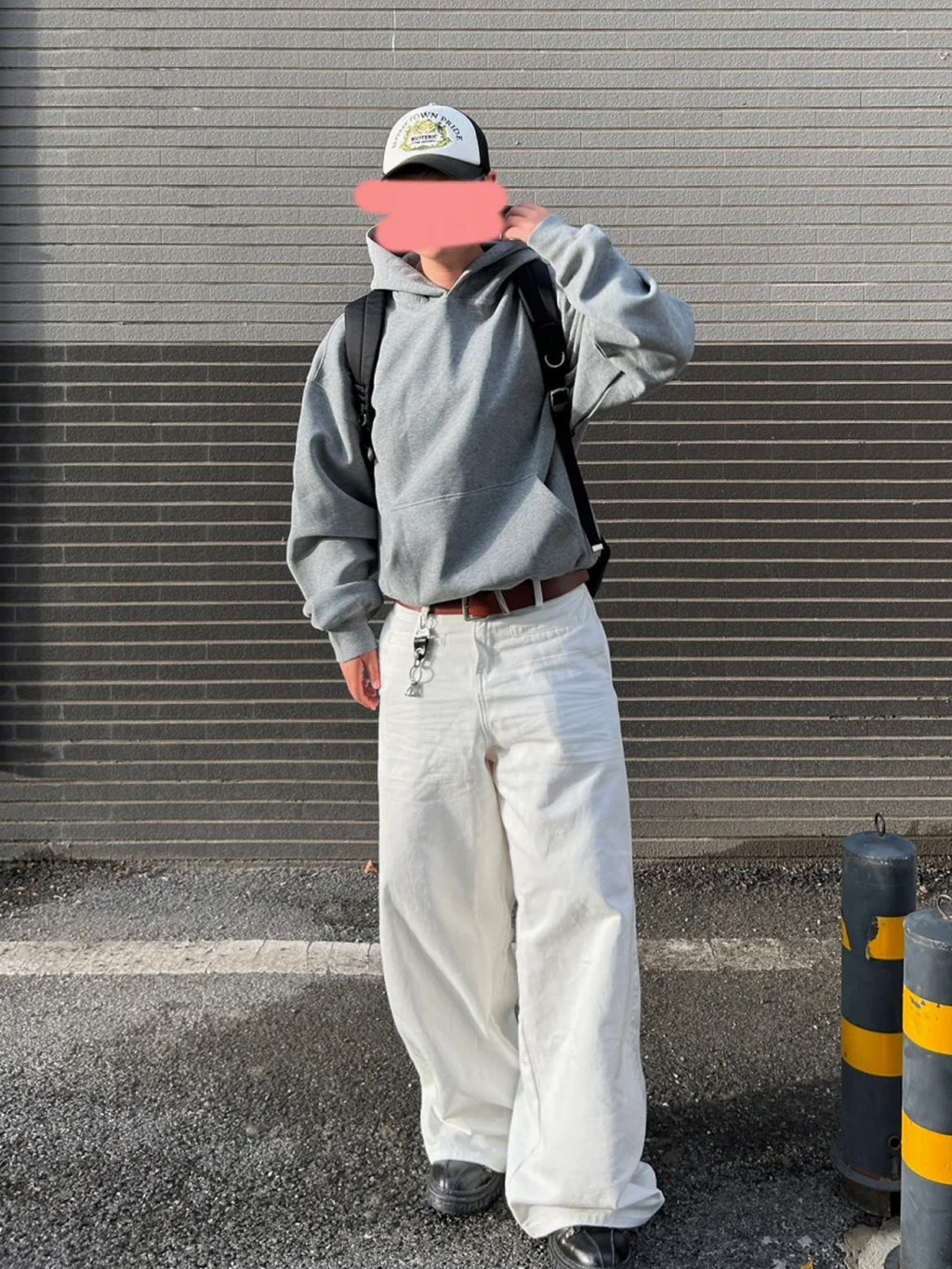 Loose-fitting casual wide-leg jeans