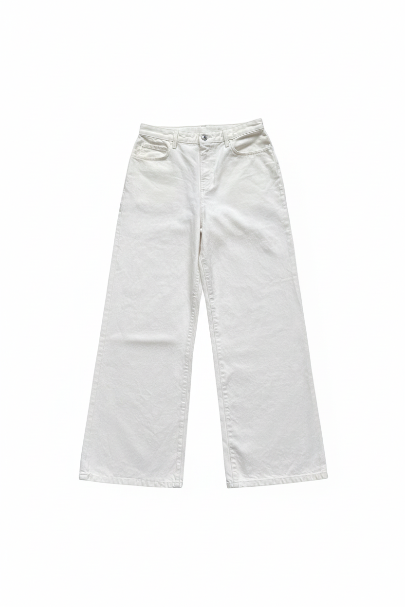 RELAXED WIDE-LEG CASUAL JEANS