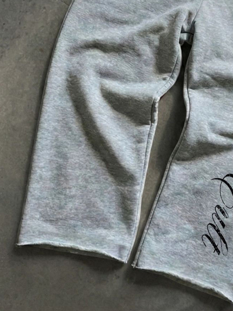 Hip-hop style retro printed sweatpants